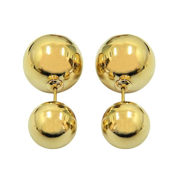Brinco de Bola Modelo Dior em Ouro 18K 