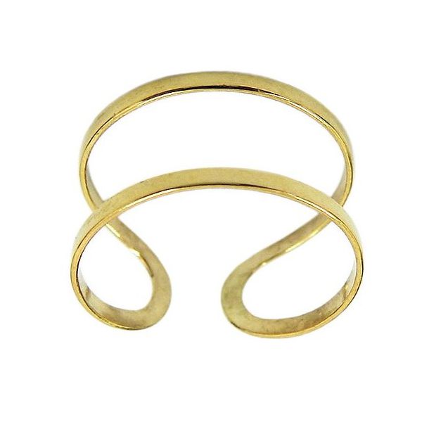 Anel Aro Regulável de Ouro 18K