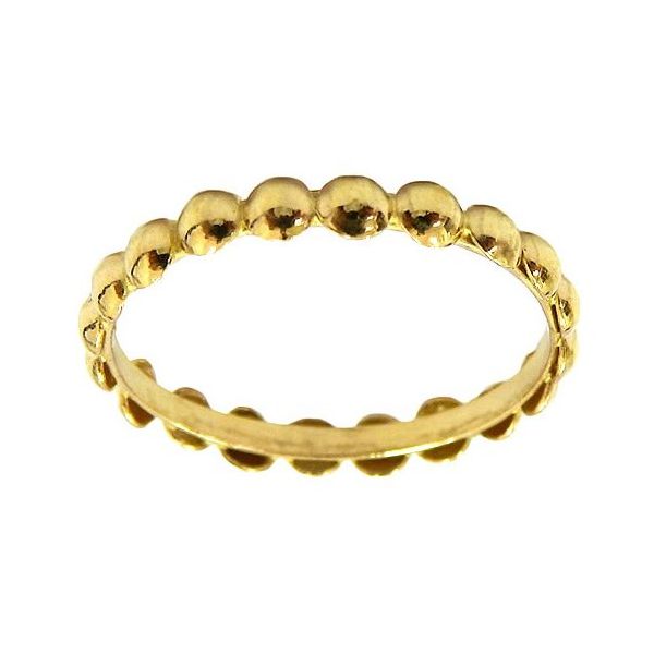 Aparador de Aliança de Bolinha fabricado em Ouro 18K