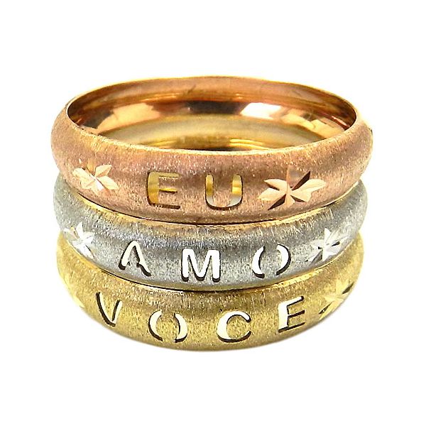 Anel Eu Te Amo em ouro 18K 