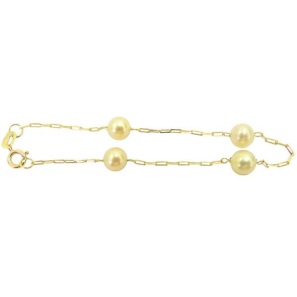 Pulseirinha Baby Modelo Cartier de ouro 18K com Pérolas
