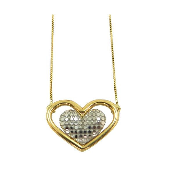 Gargantilha de Ouro 18K Coração
