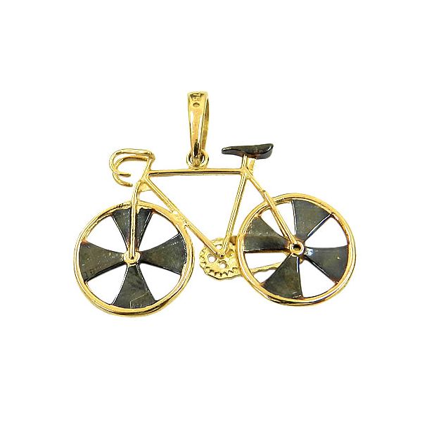 Pingente Bike em Ouro 18K