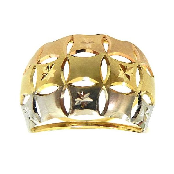 Anel de Ouro Branco, Amarelo e Rosê 