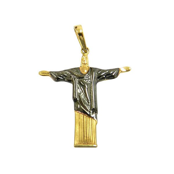 Pingente de Ouro 18K Cristo Redentor 