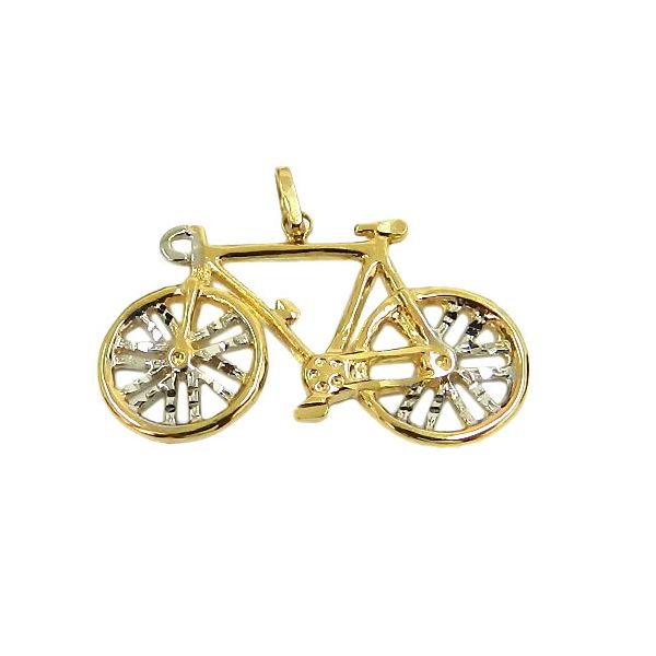 Pingente Bicicleta em Ouro 18K