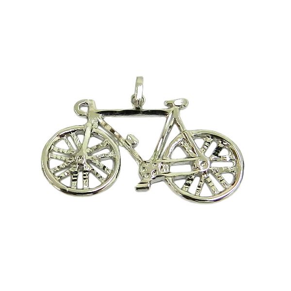 Pingente de Ciclismo em Ouro 18K Bicicleta