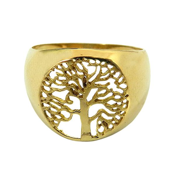 Anel Árvore da Vida em Ouro 18K