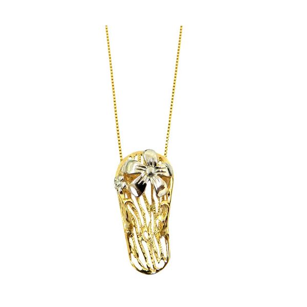 Gargantilha com pingente de Sandália em Ouro 18K