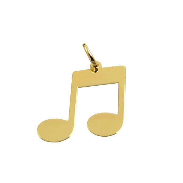 Pingente Nota Musical em Ouro 18K 750