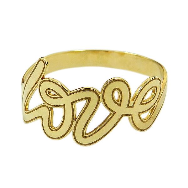 Anel Love em Ouro 18K Preço Baixo