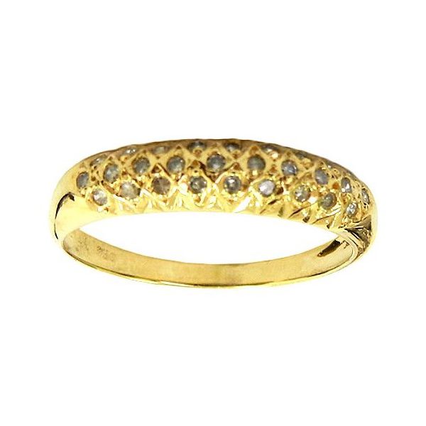 Anel Banana Ouro 18K com 28 Brilhantes