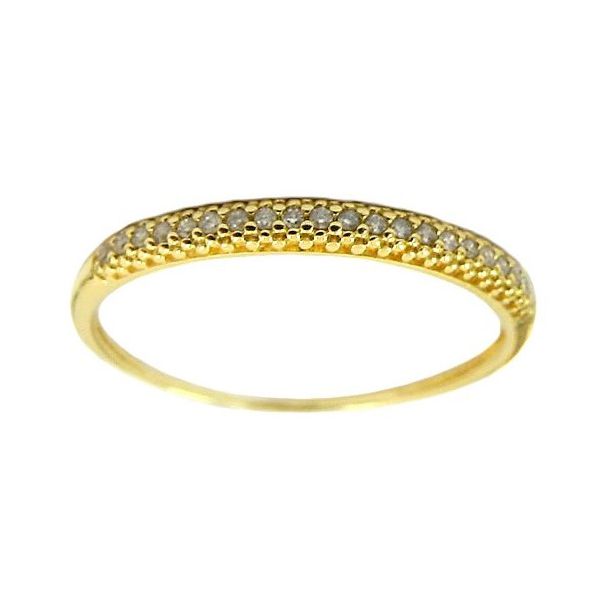 Anel Feminino de Ouro 18K cravejado com 21 Brilhantes