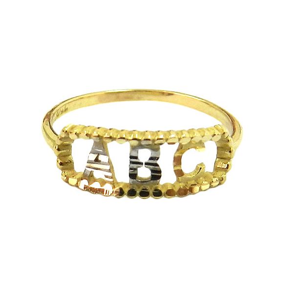 Anel em Ouro 18K Infantil ABC