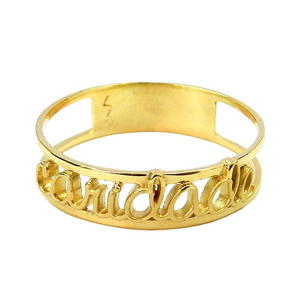 Anel Caridade Fabricado em Ouro 18K 750