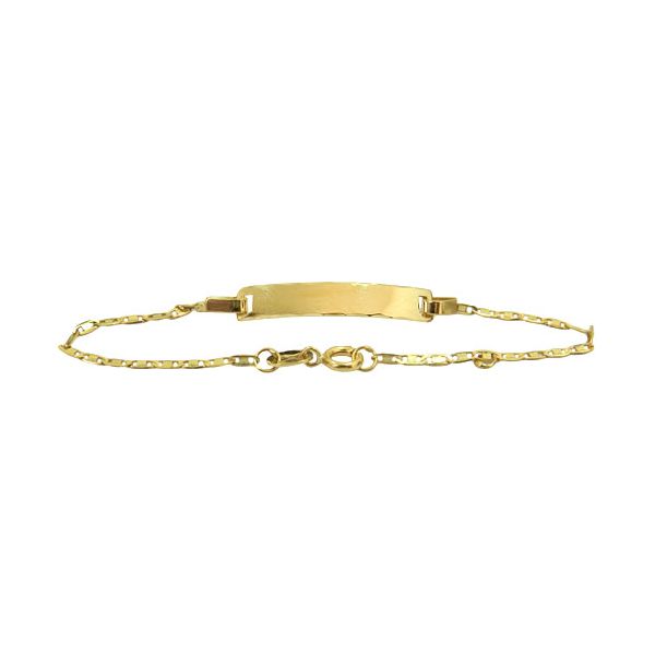 Pulseirinha Baby Piastrine com Chapinha Ouro 18K