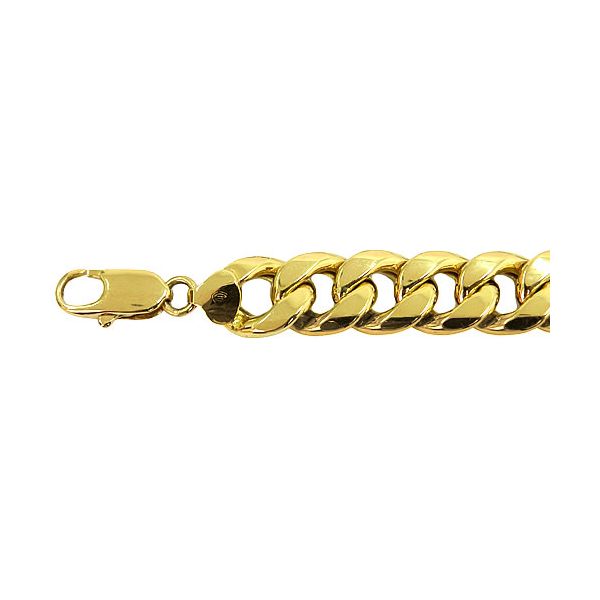 Pulseira Masculina com 21cm em Ouro 18K 