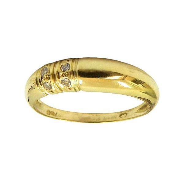 Lindo Anel em Ouro 18K com Brilhantes