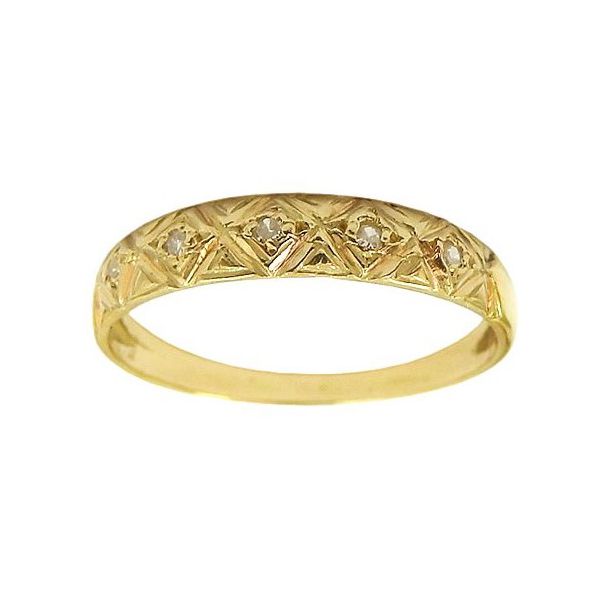 Anel Aparador em Ouro 18K com Brilhantes