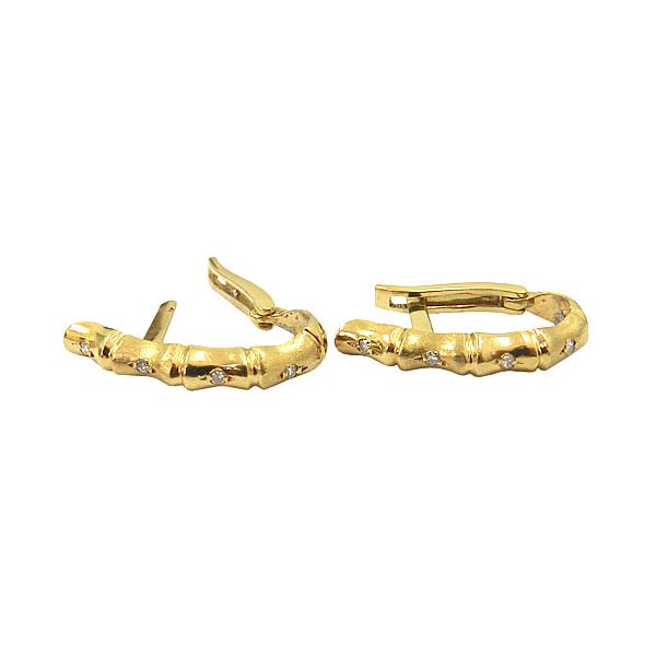 Brincos de Ouro Femininos com Brilhantes 
