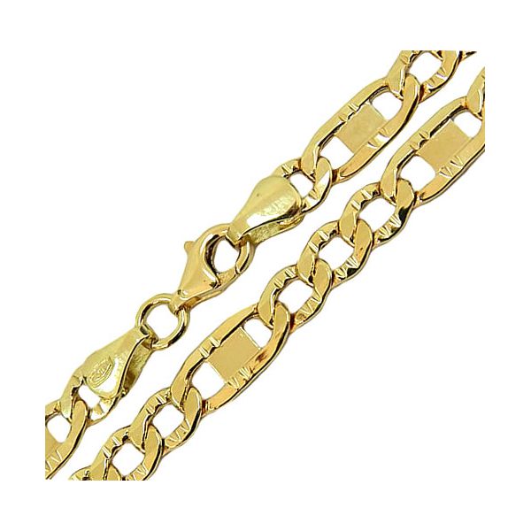Corrente Fígaro de Ouro 18K Masculina 12.50g