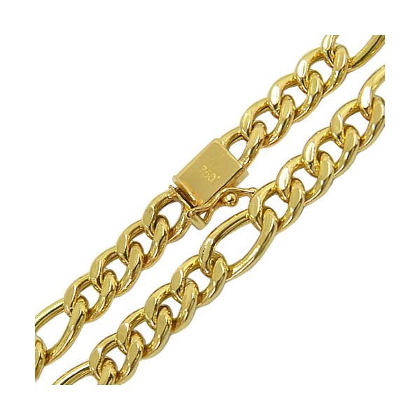 Cordão Masculino Modelo Fígaro em Ouro 18K 18.2g