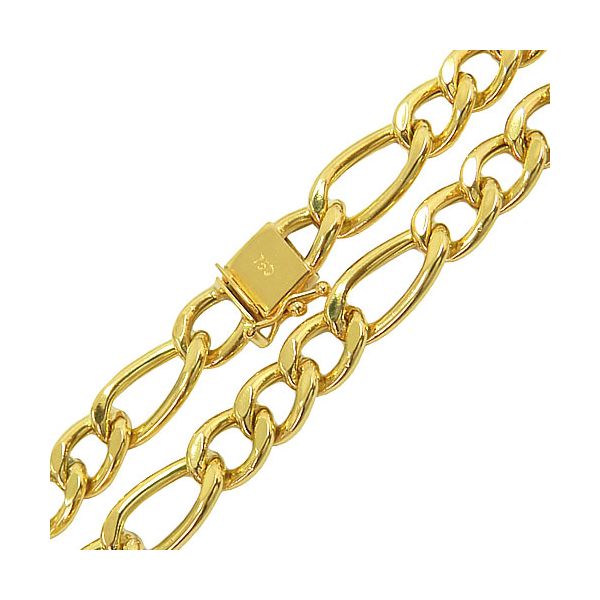 Cordão Elo Fígaro em Ouro 18K Masculino 21.5g 