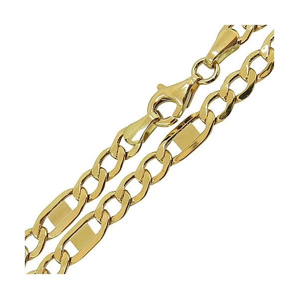 Corrente Fígaro Masculina em Ouro 18K 60cm