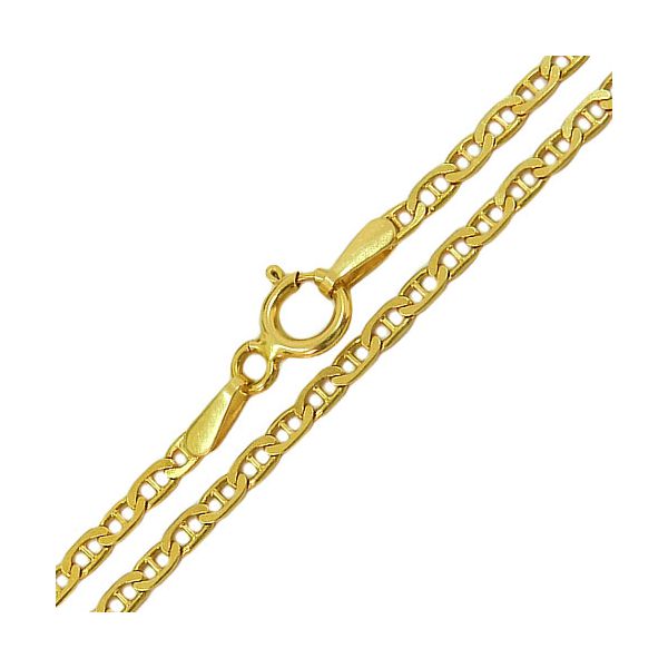 Corrente Feminina de Ouro 18K Chapada 40cm 3.5g