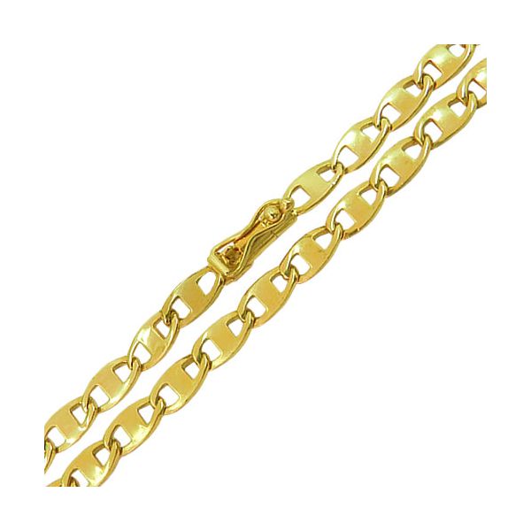 Corrente Masculina Fígaro em Ouro 18K Maciça