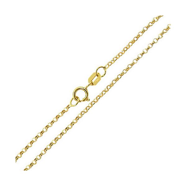 Corrente Feminina Elos Português em Ouro 18K 1.6x0.8mm