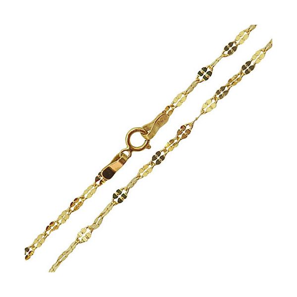 Corrente Feminina Xadrezinho em Ouro 18k