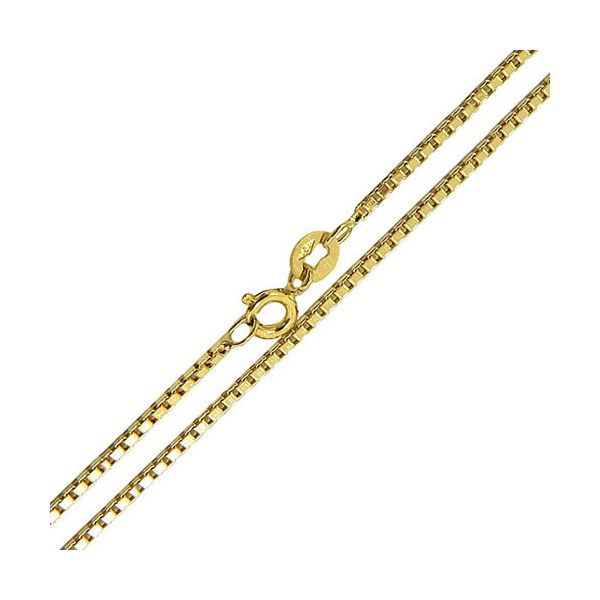 Corrente em Ouro 18K Veneziana Masculina 2,5g 0.75mm