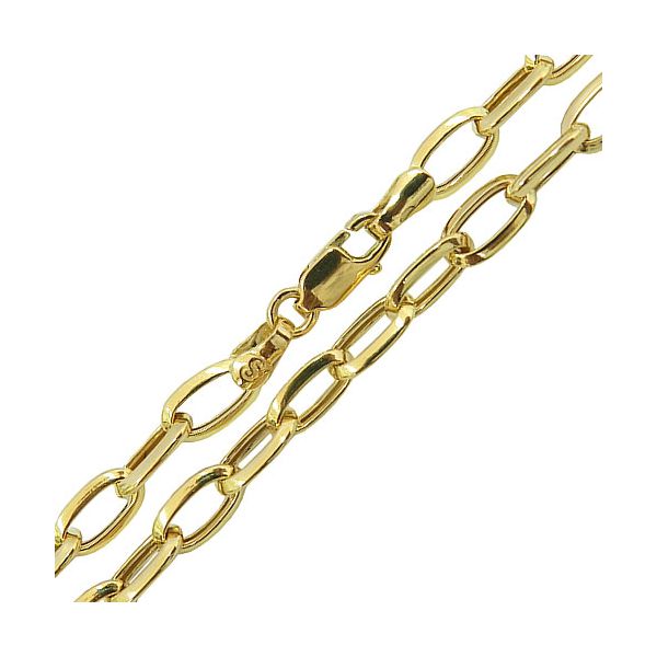 Corrente Design Italiano Fabricada em Ouro 50cm