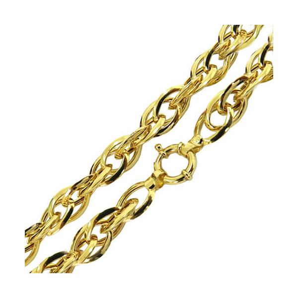 Corrente Feminina Grossa de Ouro 18K 40cm 6.0mm 