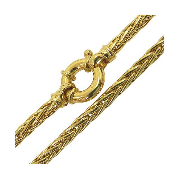 Corrente Palmeira Feminina de Ouro 18K 45cm 20g