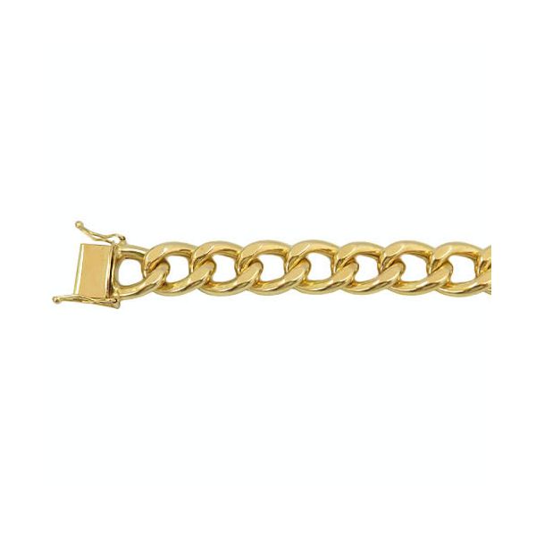 Pulseira Grossa Masculina de Ouro 18K Elo Grumet