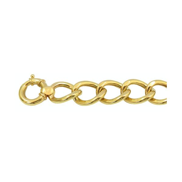 Pulseira de Ouro 18K Elo Grumet Grossa 25g