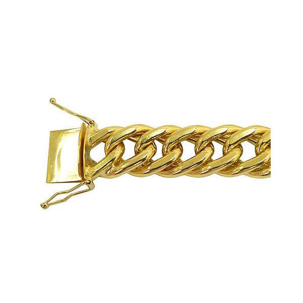 Pulseira Italiana Grumet Elo Duplo em Ouro 18K 19.3g