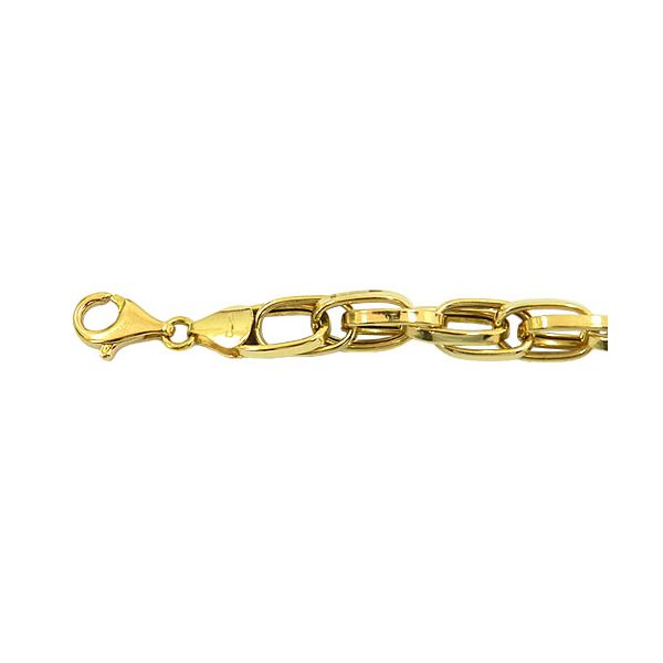 Pulseira Grossa em Ouro 18K Design Italiano 
