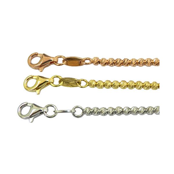Pulseira de Bolinha em Ouro Rosê 18K Unidade