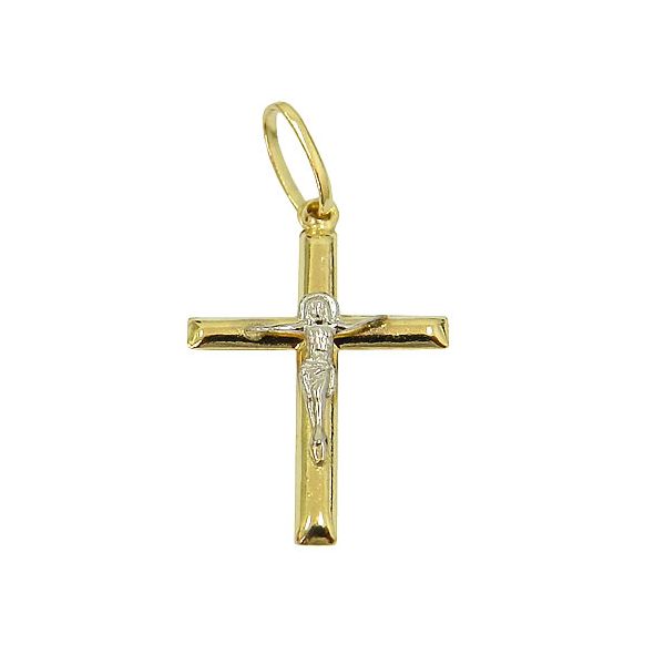 Crucifixo com Cristo em Ouro 18K 27.0x13.8mm