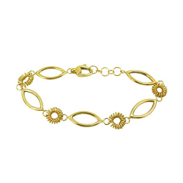 Pulseira Feminina em Ouro 18K Design Italiano