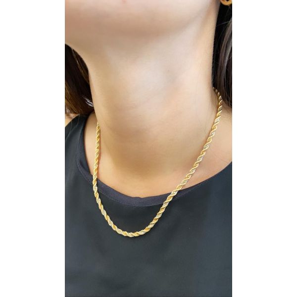 Corrente em Ouro 18k Trancilin Três Cores