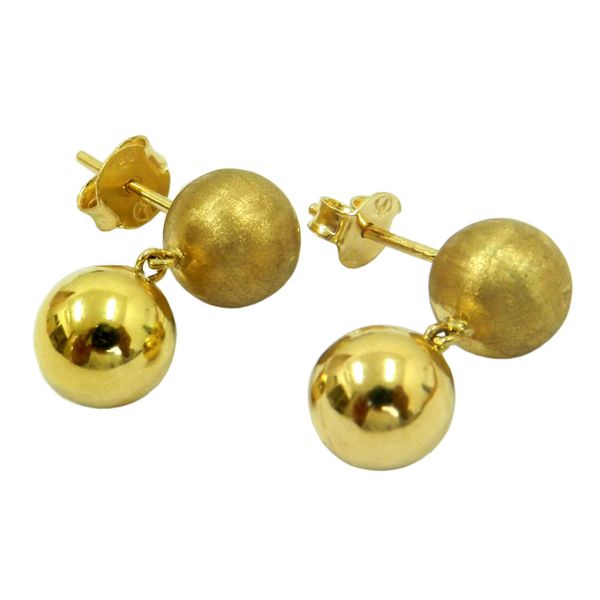 Brinco Bolas de Ouro 18k