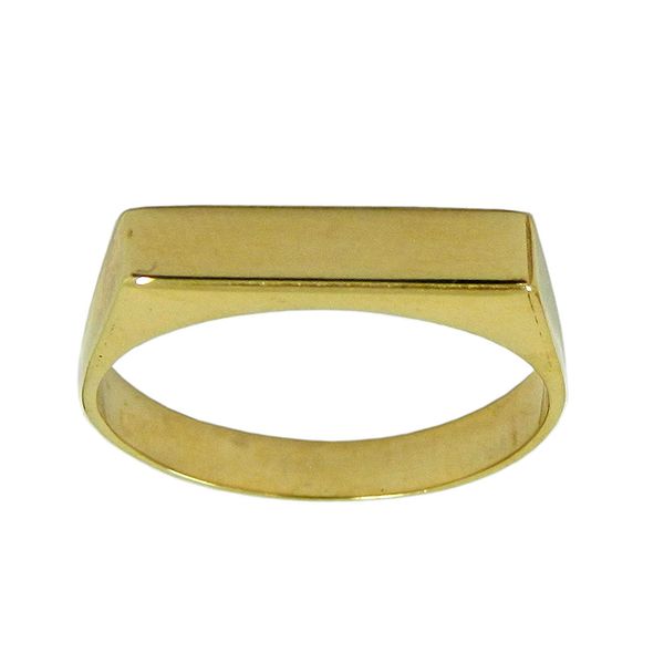 Anel em Ouro 18k Chapa Forrado