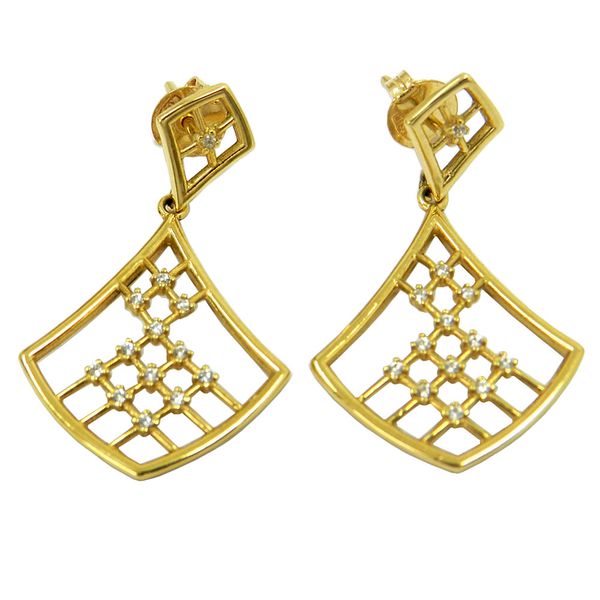 Brinco em Ouro 18k com Zircônias