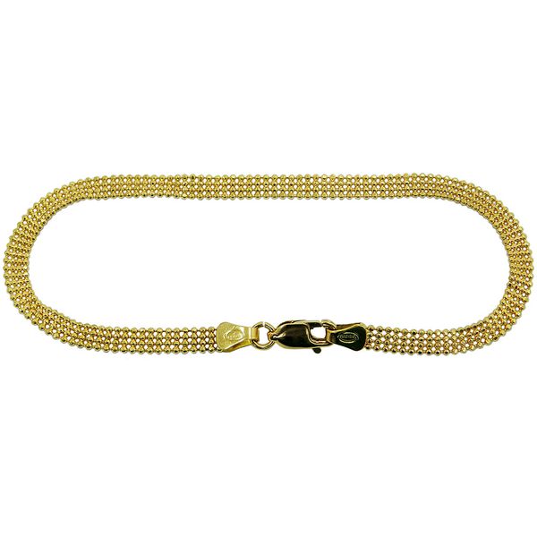 Pulseira em Ouro 18k Feminina Esteira 3.7g e 4x1mm