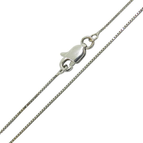 Corrente de Ouro Branco Feminina 18k Veneziana 2.3g