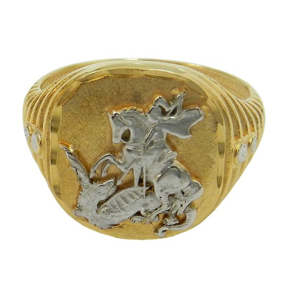 Anel em Ouro São Jorge 